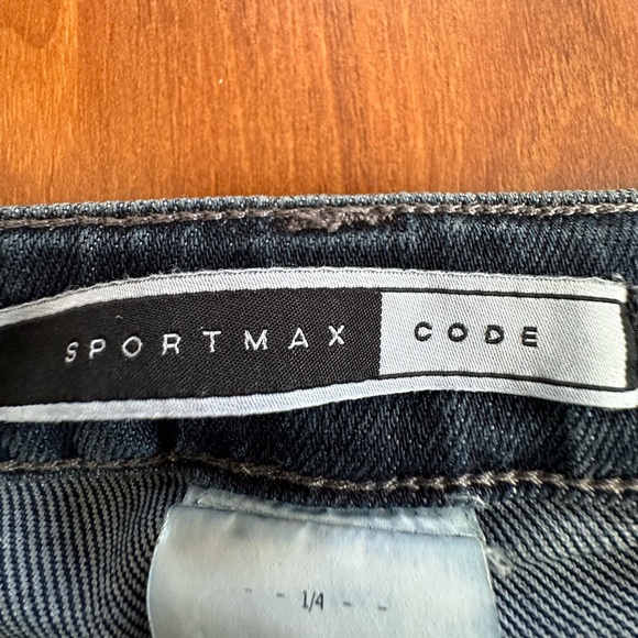Sportmax Code Skinny Jeans Perfect Fit In Dark Denim Size 28 - Picture 7 of 10